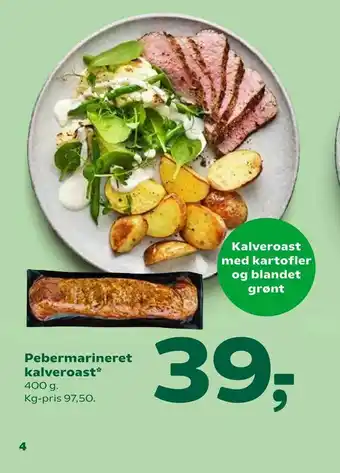 Pebermarineret kalveroast