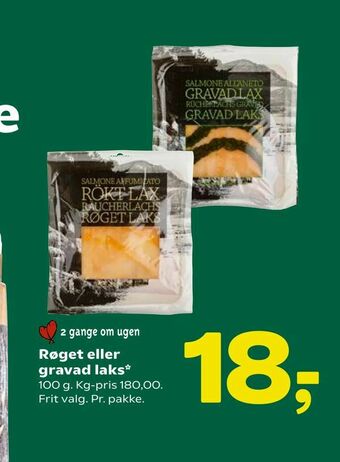 Coop 365 Røget eller gravad laks tilbud