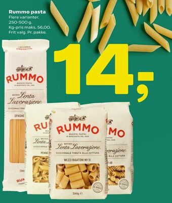 Coop 365 Rummo pasta tilbud