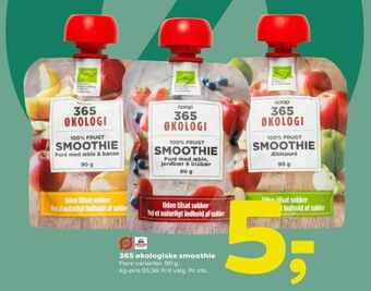 Coop 365 365 økologiske smoothie tilbud