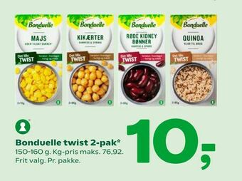 Coop 365 Bonduelle twist 2-pak tilbud