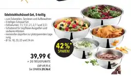 Citti Edelstahlschüssel-Set, 5-teilig tilbud