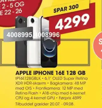 Apple iphone 16e 128 gb