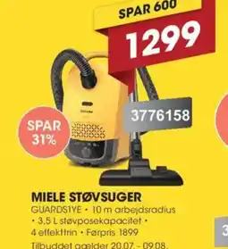 Punkt1 Miele støvsuger tilbud
