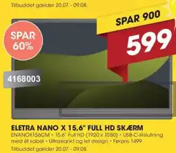 Punkt1 Eletra nano x 15,6" full hd skærm tilbud