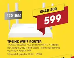 Punkt1 Tp-link wifi7 router tilbud