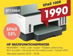 Punkt1 Hp multifunktionsprinter tilbud