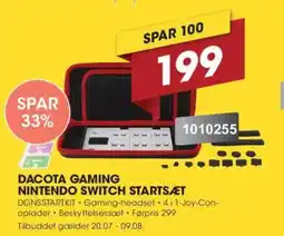 Punkt1 Dacota gaming nintendo switch startsæt tilbud