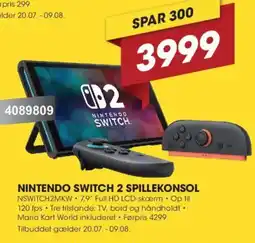 Punkt1 Nintendo switch 2 spillekonsol tilbud