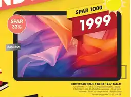 Punkt1 Cepter tab titan 128 gb 12,6" tablet tilbud