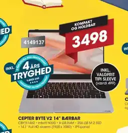 Punkt1 Cepter byte v2 14" bærbar tilbud