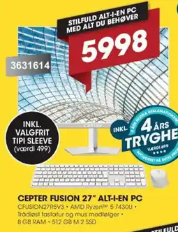 Punkt1 CEPTER FUSION 27" ALT-I-EN PC tilbud