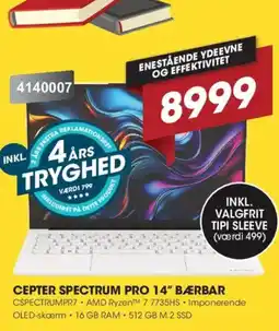 Punkt1 Cepter spectrum pro 14" bærbar tilbud