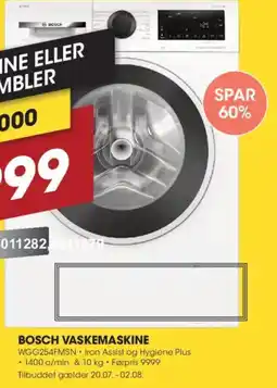 Punkt1 Bosch vaskemaskine tilbud