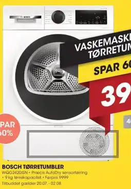 Punkt1 Bosch tørretumbler tilbud