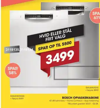 Bosch opvaskemaskine
