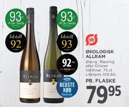 MENY Økologisk Allram (hvidvin) tilbud