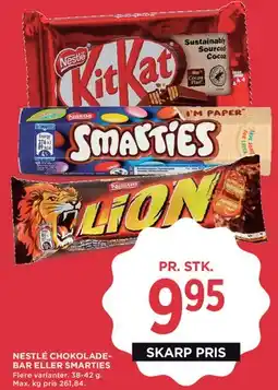 MENY Nestlé chokolade-bar / Smarties tilbud