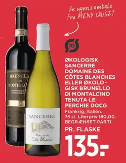 MENY Sancerre (Domaine des Côtes Blanches) tilbud