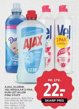 MENY Ajax / Klorin / Vel / Pink Stuff tilbud