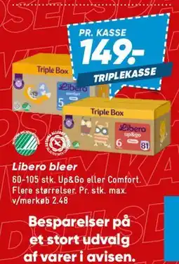 Bilka Libero bleer - Triplekasse tilbud