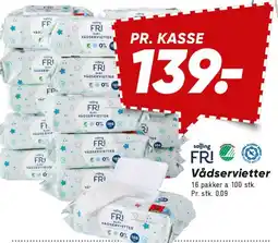 Bilka FRI vådservietter tilbud