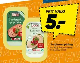 Bilka 3-stjernet pålæg (spegepølse / kyllingepølse) tilbud