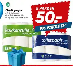 Bilka Godt papir - køkkenrulle & toiletpapir (tilbud) tilbud