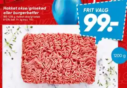 Bilka Hakket okse/grisekød eller burgerbar tilbud