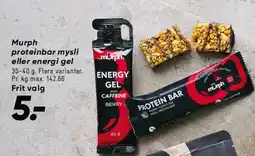 Bilka Murph proteinbar / energi gel tilbud