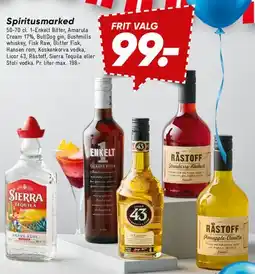 Bilka Frit valg - udvalgte spiritus tilbud