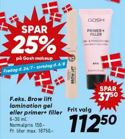 Bilka Gosh Brow lift / Primer + filler tilbud