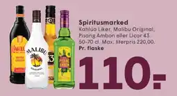SPAR Spiritusmarked - Kahlúa, Malibu, Pisang Ambon, Licor 43 tilbud