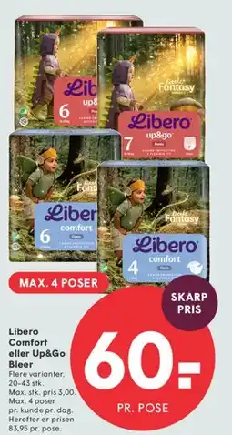 SPAR Libero Comfort / Up&Go bleer tilbud