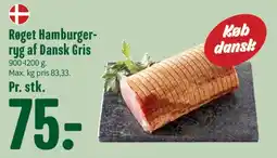 Min Købmand Røget Hamburgerrug af Dansk Gris tilbud