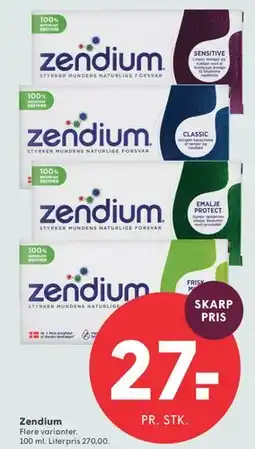 SPAR Zendium tandpasta tilbud