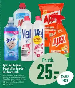 Min Købmand Ajax, Vel eller Dun-Let tilbud