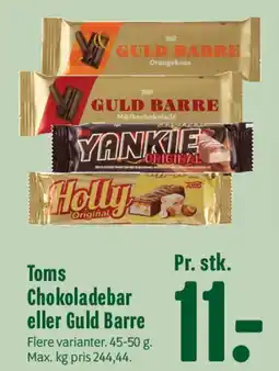 Min Købmand Toms Chokoladebar / Guld Barre tilbud