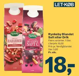 Let-Køb Rynkeby Blandet Saft eller Drik tilbud