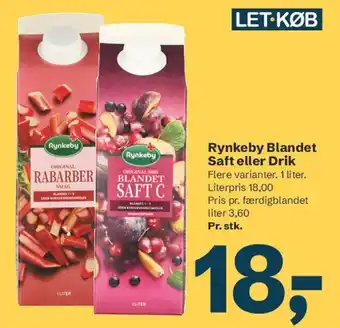 Let-Køb Rynkeby Blandet Saft eller Drik tilbud