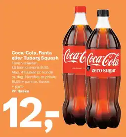Let-Køb Coca-Cola, Fanta eller Tuborg Squash tilbud
