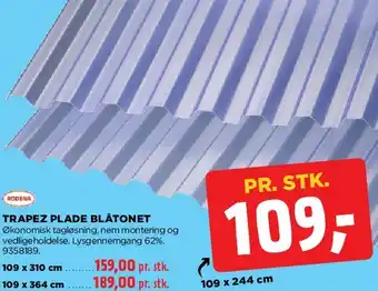 jem & fix TRAPEZ PLADE BLÅTONET tilbud