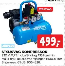 jem & fix Støjsvag kompressor tilbud