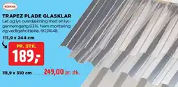 jem & fix TRAPEZ PLADE GLASKLAR tilbud