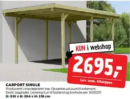jem & fix Carport Single tilbud