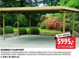 jem & fix Dobbelt carport tilbud