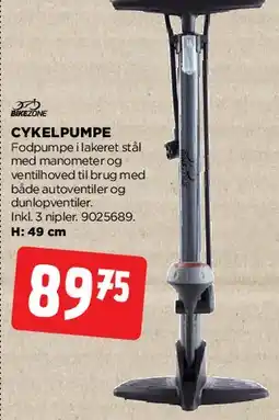 jem & fix Cykelpumpe (fodpumpe) tilbud