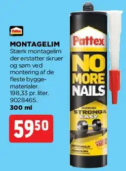 jem & fix Montagelim (No More Nails) tilbud
