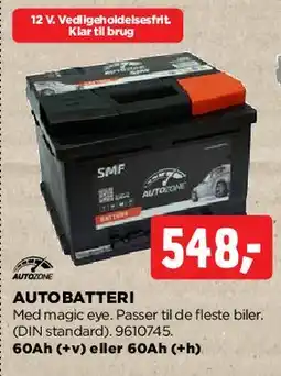 jem & fix Autobatteri (ca. 60Ah) tilbud