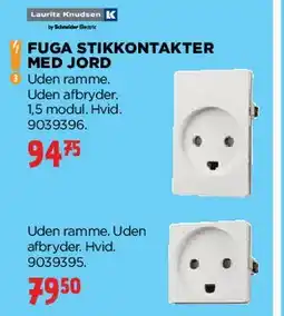 jem & fix Fuga stikkontakter med jord tilbud